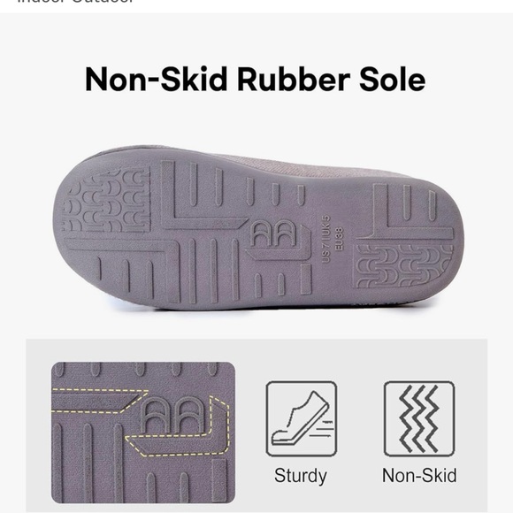 Women's Lightweight Comfort Slippers - Gray - Picture 3 of 5